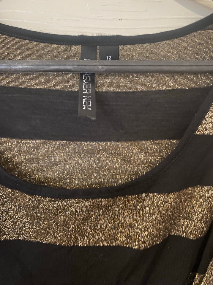 Drapeli Çizgili  Midi Blüz - Görsel 4