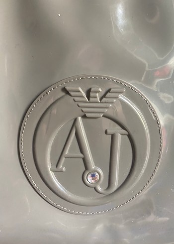 Armani kol çantası Gri Deri Kadın Çanta - AJ Logolu - Görsel 2