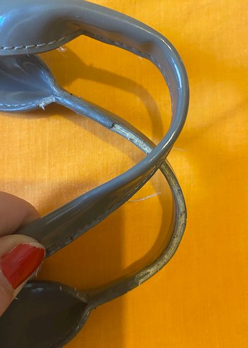 Armani kol çantası Gri Deri Kadın Çanta - AJ Logolu - Görsel 9