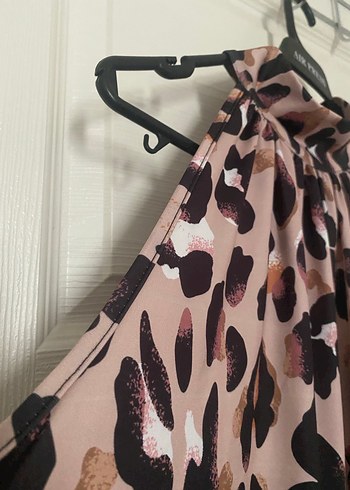 Kadın Leopar Desenli Kolsuz blüz - Görsel 4