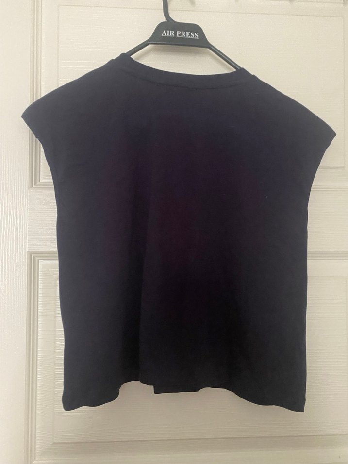 Düğmeli Lacivert Kadın Süet Bluz - Görsel 5