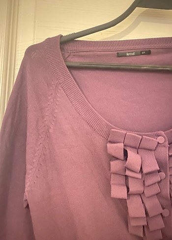 Pembe Fırfırlı  Hırka - Görsel 2