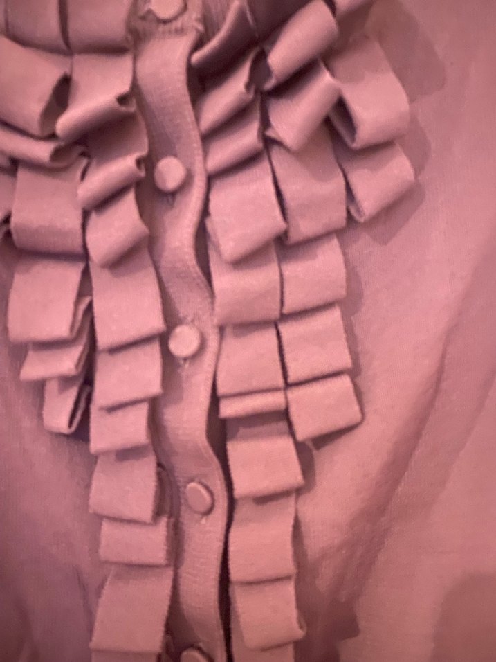 Pembe Fırfırlı  Hırka - Görsel 4