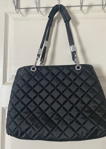Beden siyah Renk Chanel Siyah İşlemeli Kadın Omuz Çantası