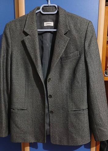 gri vintage blazer ceket