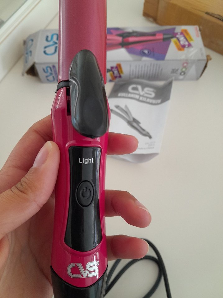 Pembe Saç Düzleştirici Maşa 2'si bir arada marka cvs - Görsel 2
