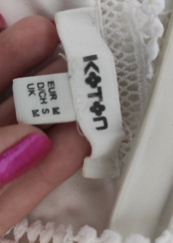 Beyaz Dantel Detaylı Midi Kalem Elbise - Görsel 4