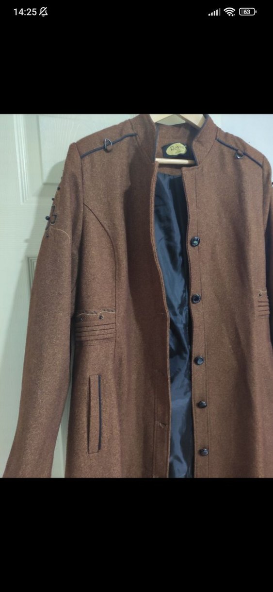 Kahverengi Uzun Kadın Kaban - Görsel 2