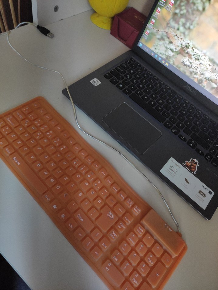 silikon katlanabilir klavye - Görsel 2