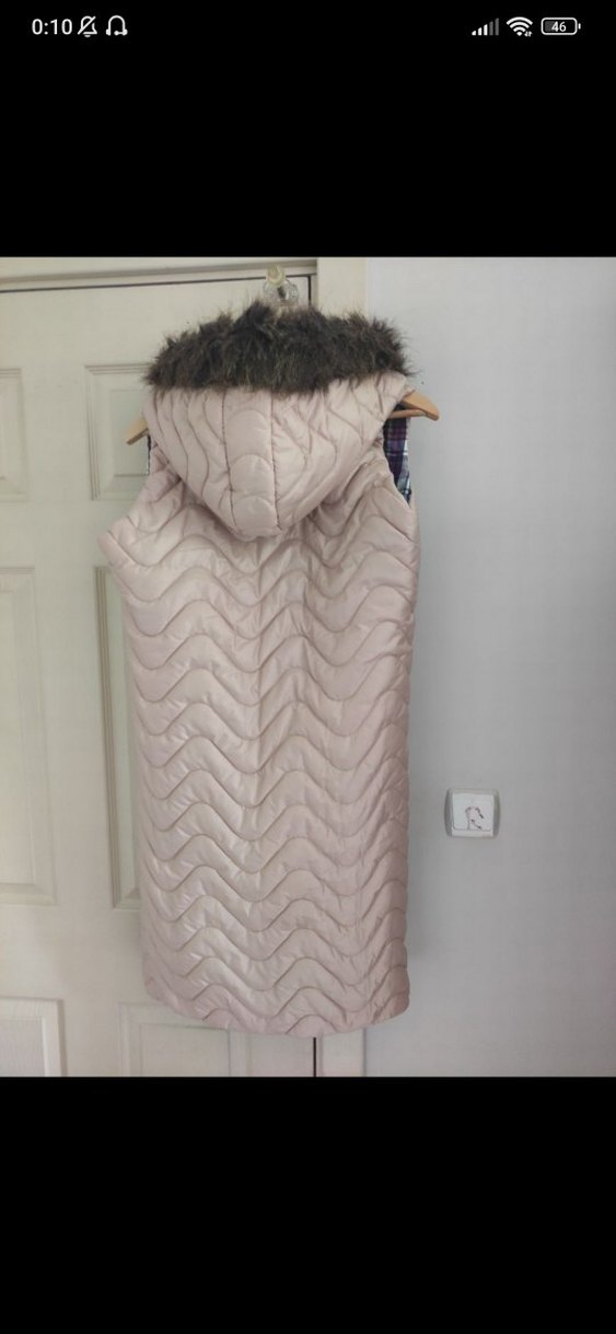 Bej Uzun Kolsuz  Yelek - Görsel 2