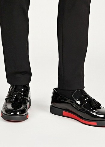 Parlak Siyah Tokalı Erkek Özel Ayakkabı - Görsel 5