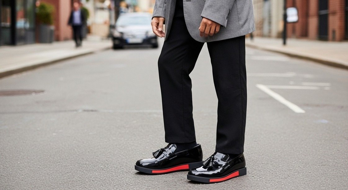 Parlak Siyah Tokalı Erkek Özel Ayakkabı - Görsel 4