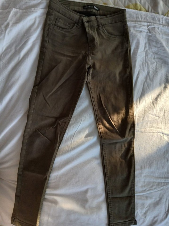 Vena  Kadın Haki Dar Paça Jean - Görsel 2