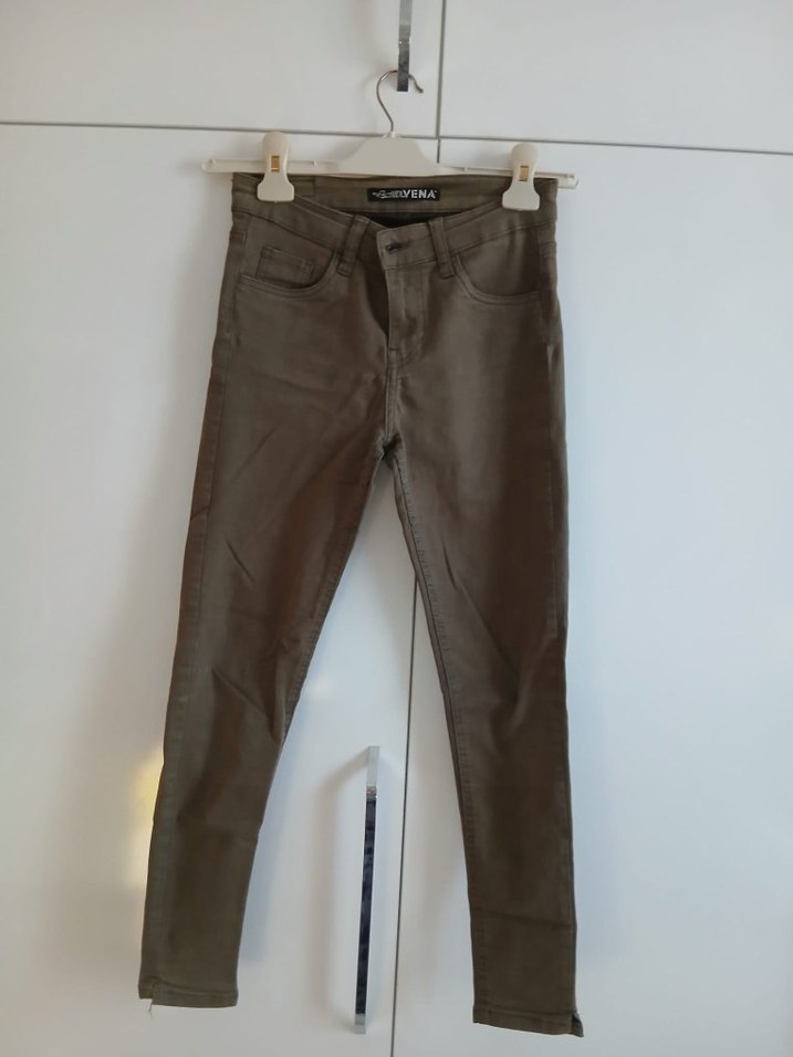 Vena  Kadın Haki Dar Paça Jean - Görsel 4