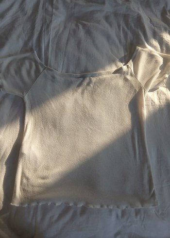 Collezione Collezione Beyaz Kayık Yaka Bluz