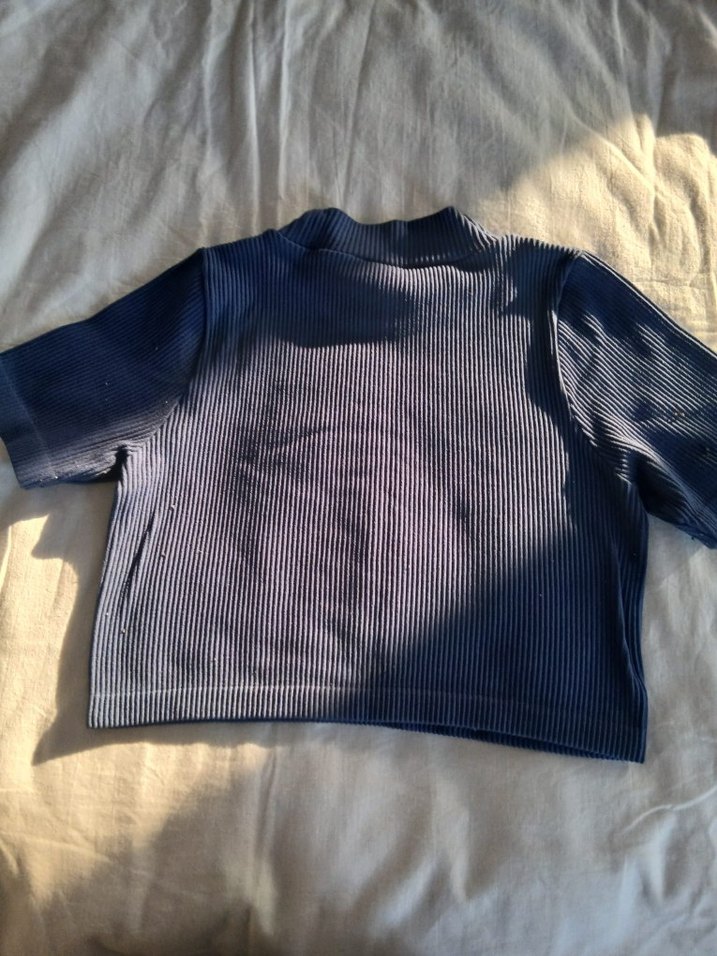 Addax Mavi Fitilli Kadın Bluz - Görsel 2