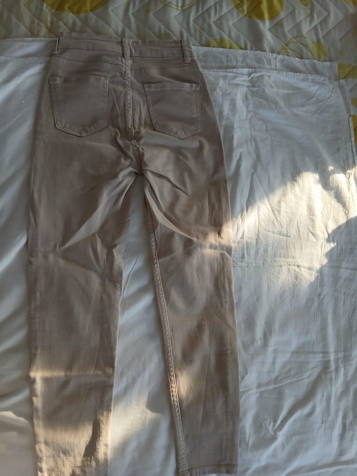 Addax Bej Kadın Keten Kumaş Pantolon - Görsel 2