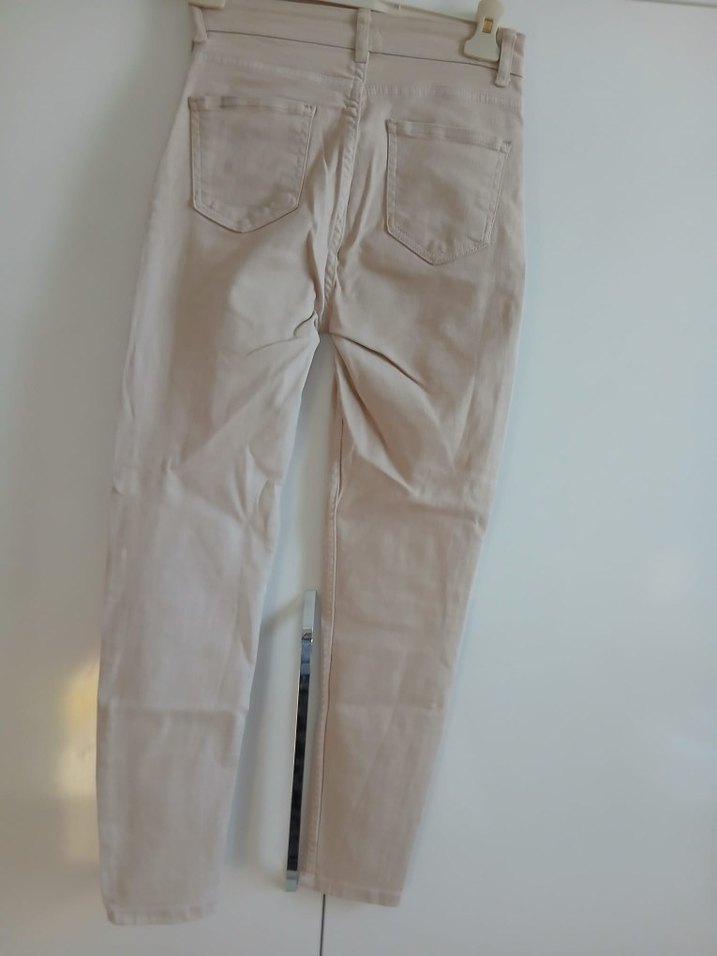 Addax Bej Kadın Keten Kumaş Pantolon - Görsel 4