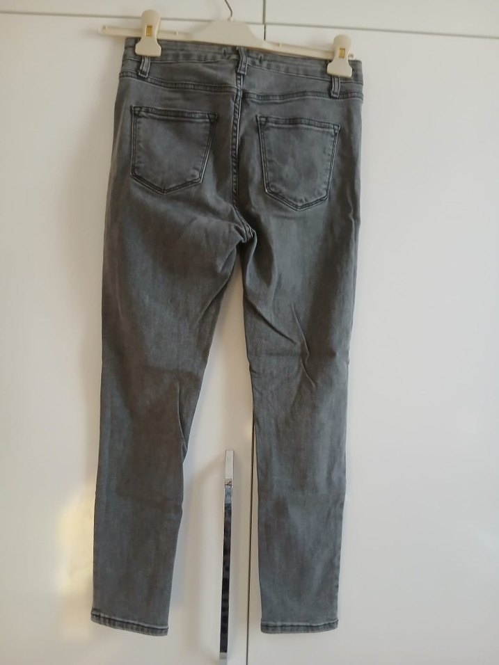 Addax  Gri Kadın Denim Midi Boy  Jean - Görsel 5