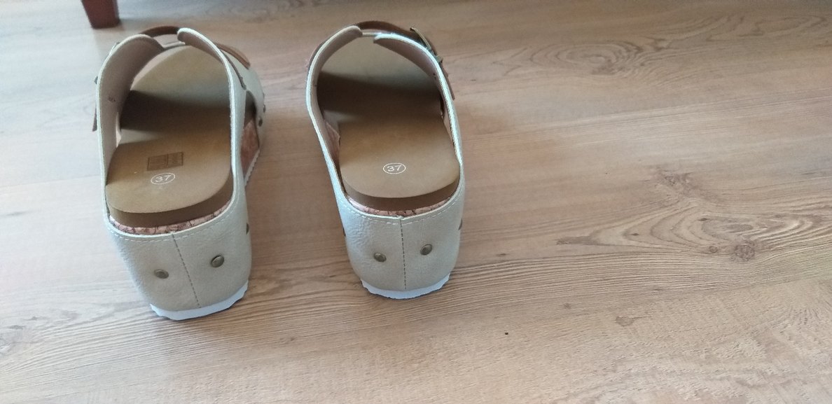 Bej Süet Kadın Dolgu Topuklu Terlik - Görsel 4