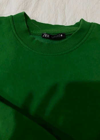 Yeşil Salaş Kadın Sweatshirt - Görsel 4