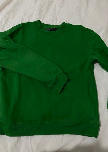 Yeşil Salaş Kadın Sweatshirt - Görsel 2