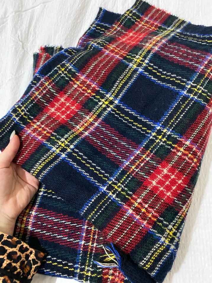 Örgü Bohem Çok Renkli Kadın Atkı - Görsel 2