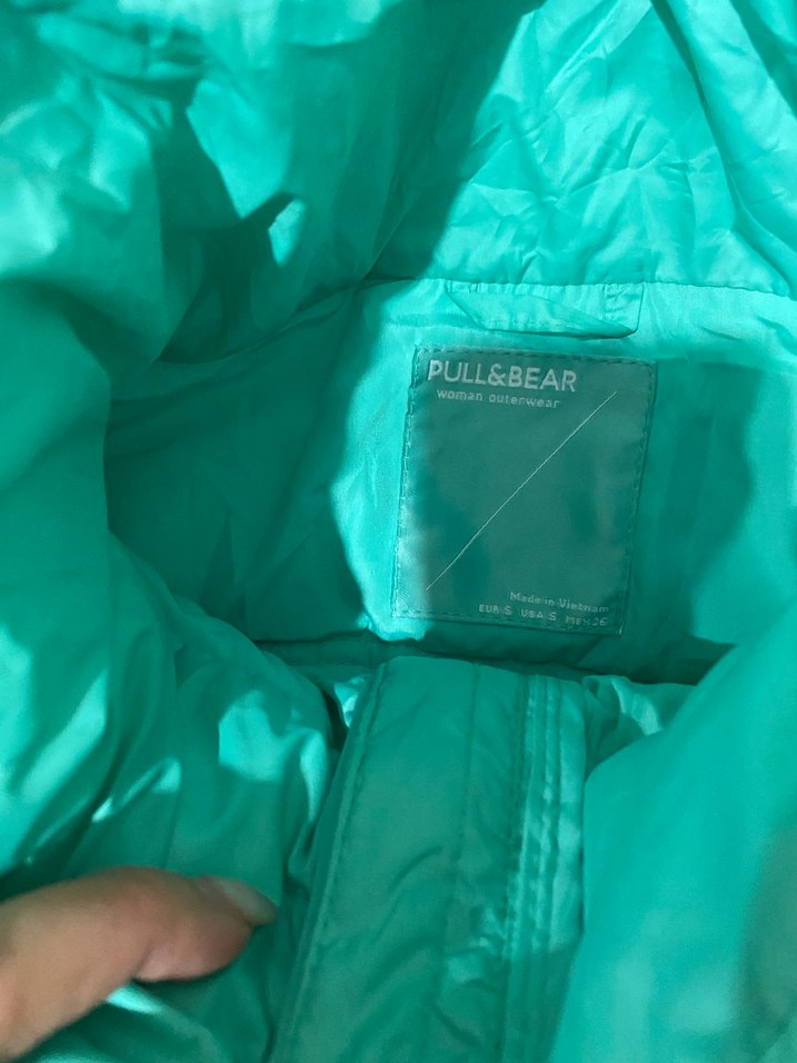 Yeşil Fermuarlı Kadın Kışlık Mont - Görsel 3