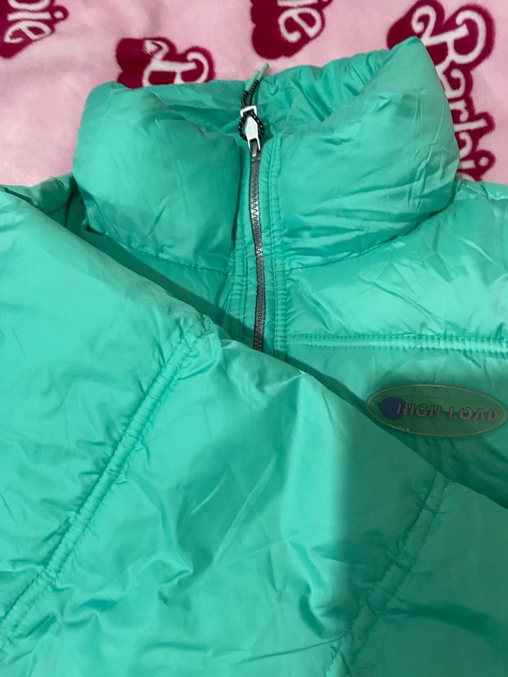 Yeşil Fermuarlı Kadın Kışlık Mont - Görsel 2