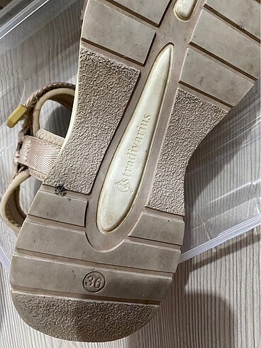 36 Beden camel Renk Stradivarius sandalet