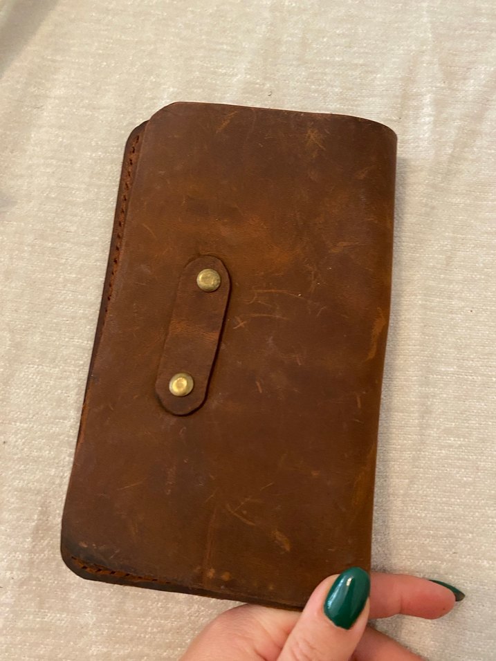 Kahverengi Minimalist Erkek Cüzdanı - Görsel 3