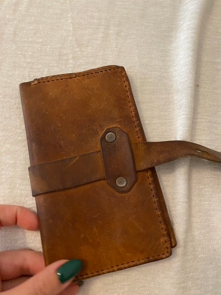 Deri Bohem Kadın Cüzdanı - Görsel 2