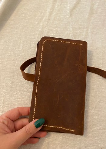 Kahverengi Deri Minimalist  Cüzdan - Görsel 3