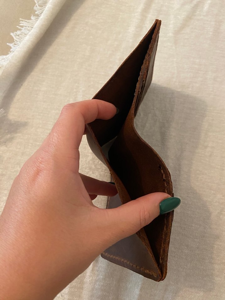 Koyu Kahverengi Vintage erkek Cüzdanı - Görsel 5