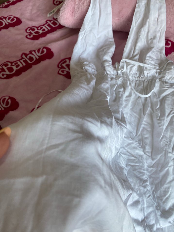 Beyaz plaj elbisesi - Görsel 2