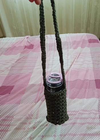 Zara Gri Örgü Kadın Çapraz Çanta