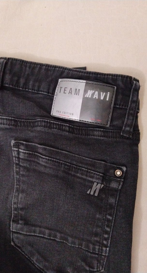 Erkek Siyah Slim Fit Denim Pantolon - Görsel 4