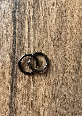 Metal yuvarlak küpe - Görsel 2