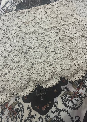 Bohem Dantel El Örgüsü Masa Örtüsü - Görsel 3