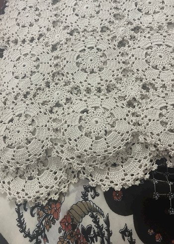 Bohem Dantel El Örgüsü Masa Örtüsü - Görsel 2