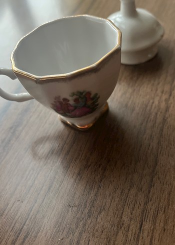 Eskılerden kalma antıka tek fincan - Görsel 4