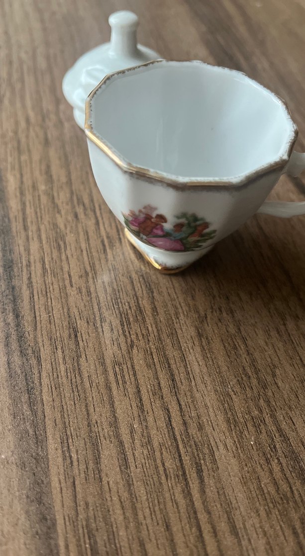 Eskılerden kalma antıka tek fincan - Görsel 3