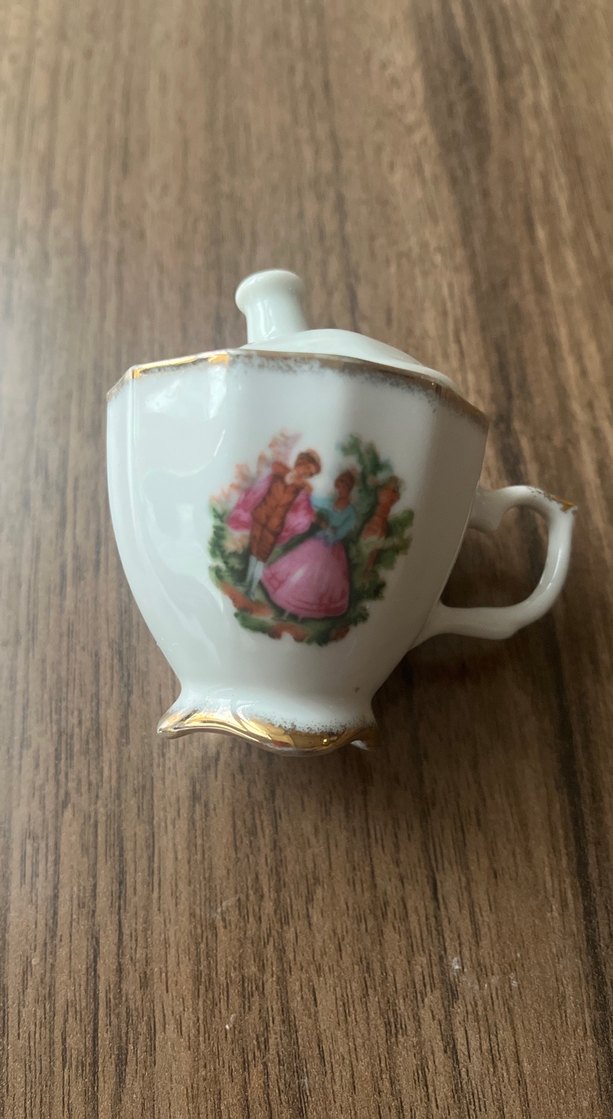 Eskılerden kalma antıka tek fincan - Görsel 2