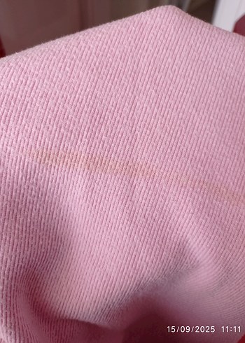 m Beden Düğmeli Pembe Boğazlı Kadın Kazak