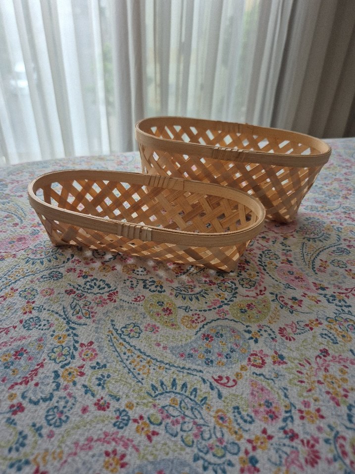 Bej Hasır Sepet Seti - Görsel 4