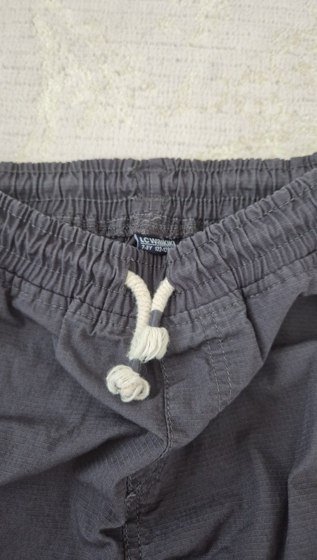 Gri Erkek Çocuk Kargo Pantolon - Görsel 4