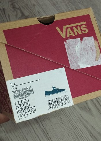 41 Beden Vans Lacivert Spor Ayakkabı 41 Numara