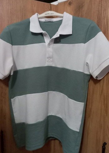 Erkek Gri Beyaz Kısa Kollu Polo Tişört