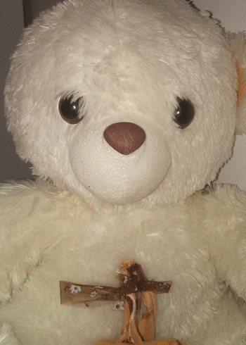 Beyaz Peluş Ayıcık Oyuncak - Görsel 4