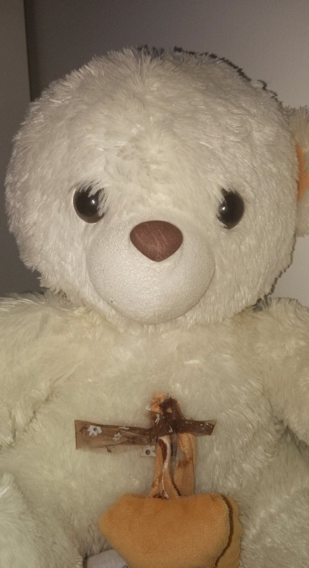 Beyaz Peluş Ayıcık Oyuncak - Görsel 4